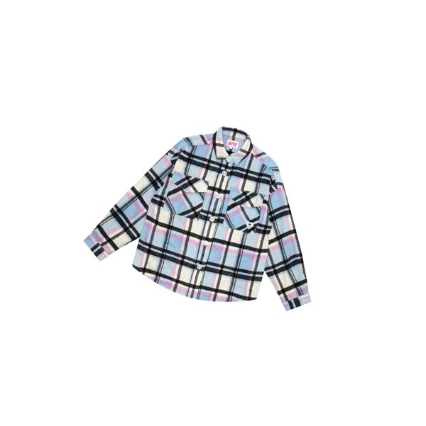 Koszule Damskie A BATHING APE Bape Checked Long Sleeve Niebieskie | UDRO-41205